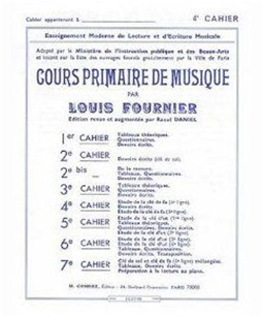 Cours primaire de musique cahier 4